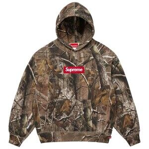 Supreme Box Logo Hooded Sweatshirt FW25 Realtree AP Camo Size M